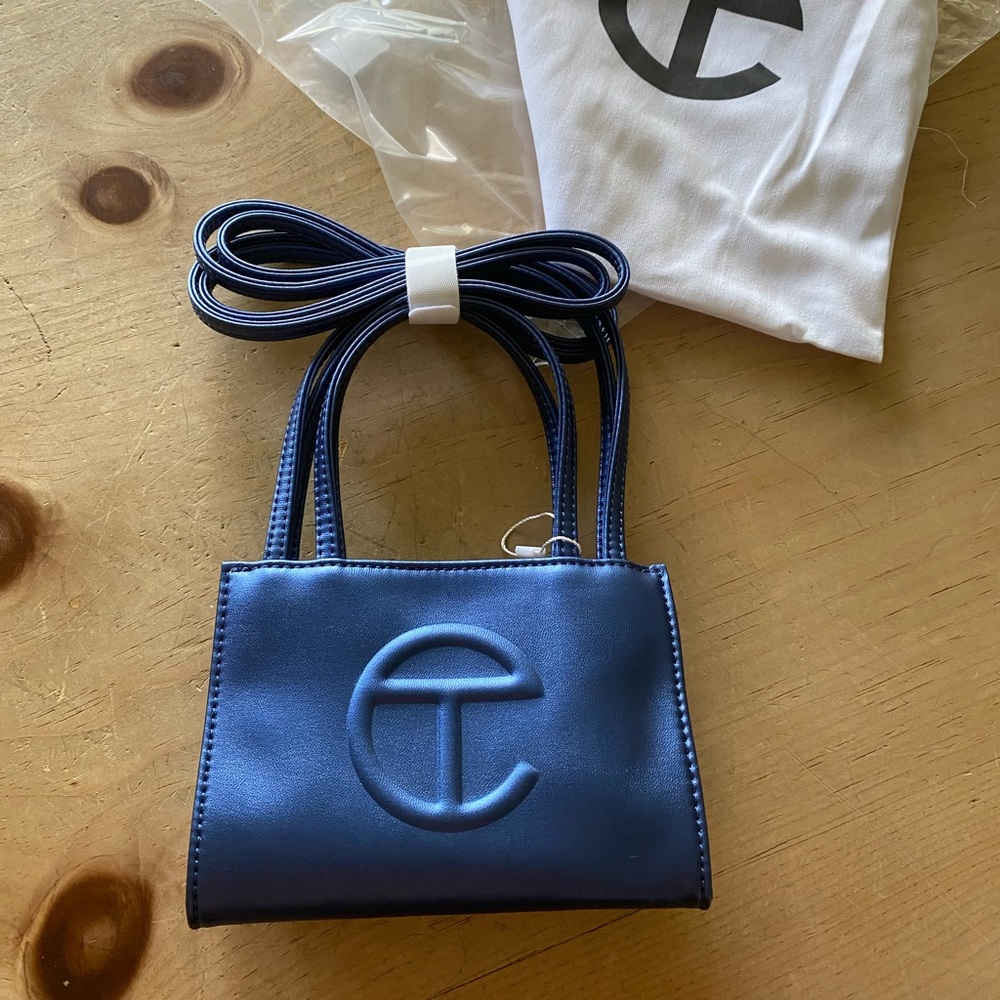 Telfar Blue Mini Bag